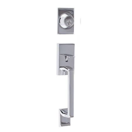 Sure-Loc Hardware Sure-Loc Hardware Koln Dummy Handleset with Thumb Turn, Polished Chrome KN500 26